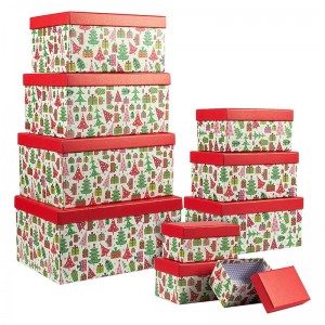Boîte de papier d'emballage de nouvelle conception, emballage de boîte-cadeau, boîte d'emballage de chocolat, boîtes d'emballage de Noël